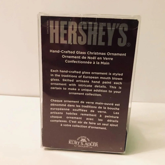 Hersheys Syrup Handcrafted Glass Christmas  Ornament 5 Inch Tall - Picture 8 of 15